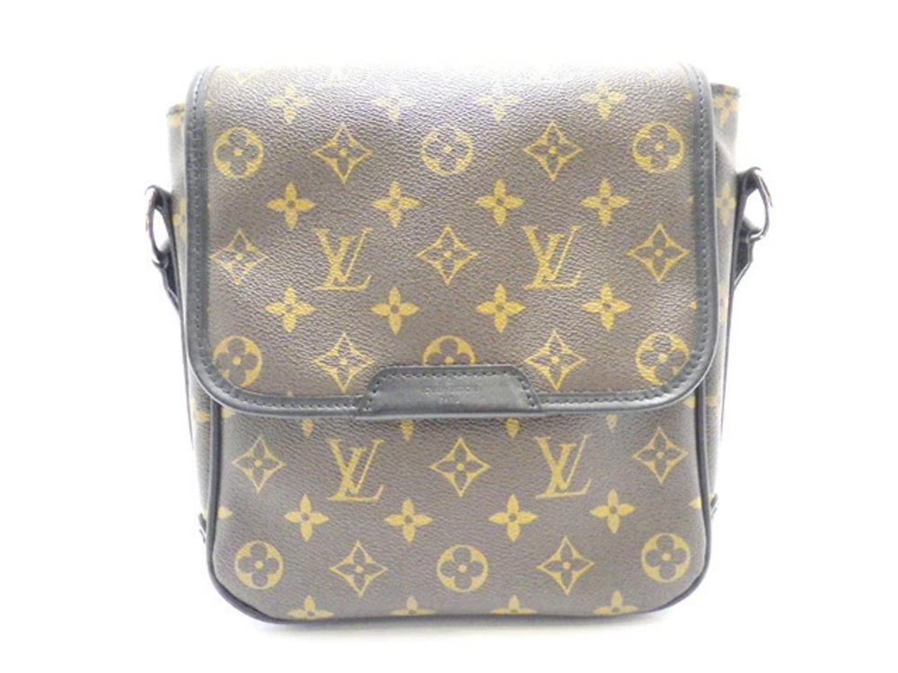 LOUIS VUITTON Bag Bass Shoulder Monogram Macassar Brown